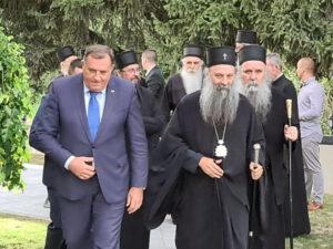 Додик: Важно што је патријарх Порфирије устоличен на светом мјесту – Косову и Метохији
